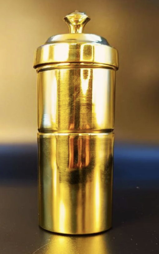 Traditional Pure Brass Coffee Filter - Image 2